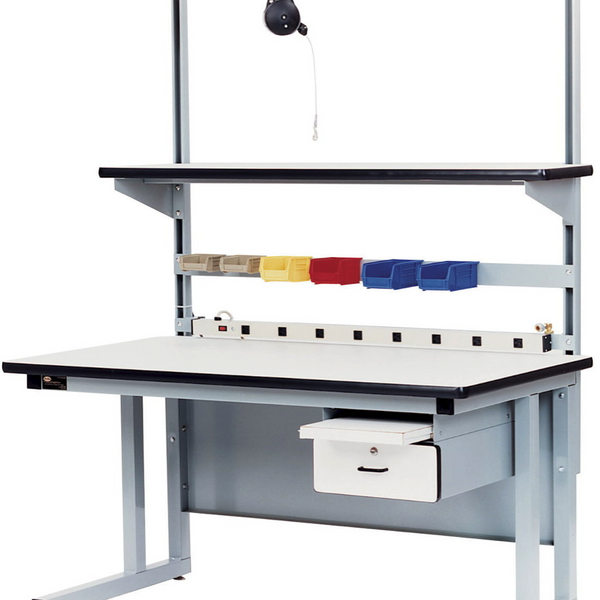 Cantilever Base Workbench with ESD Laminate Surface