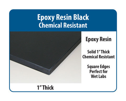 Lab HD Base Bench with 1" Black Epoxy Resin Surface