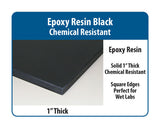 Basics Base Bench with 1" Black Epoxy Resin Surface