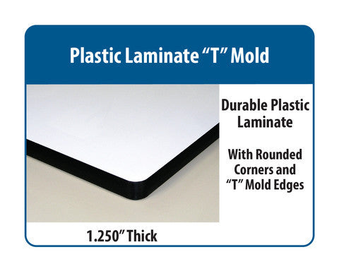 Model HD Base Bench with Plastic Laminate "T" Mold Surface