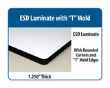 Complete Pack Bench with ESD Laminate "T" Mold Surface
