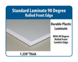 Basics Base Bench with Plastic Laminate 90 Degree Rolled Front Edge Surface