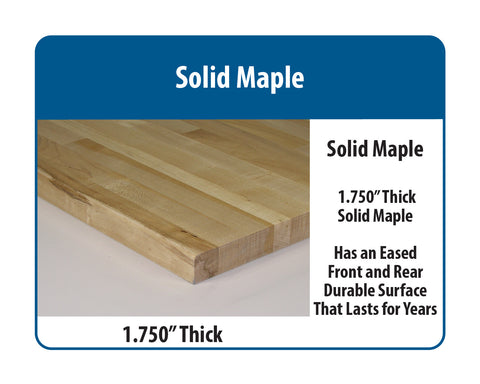 Ergo-Line Base Bench with 1.75" Solid Maple Surface