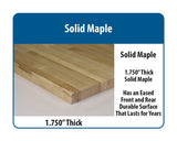 Complete Pack Bench with 1.75" Solid Maple Surface
