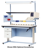 Ergo-Line Base Bench with ESD Laminate 90-degree Rolled Front Edge Surface