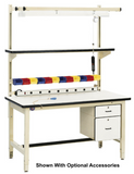 Model HD Base Bench with 1.25" Chem-Guard Laminate Surface