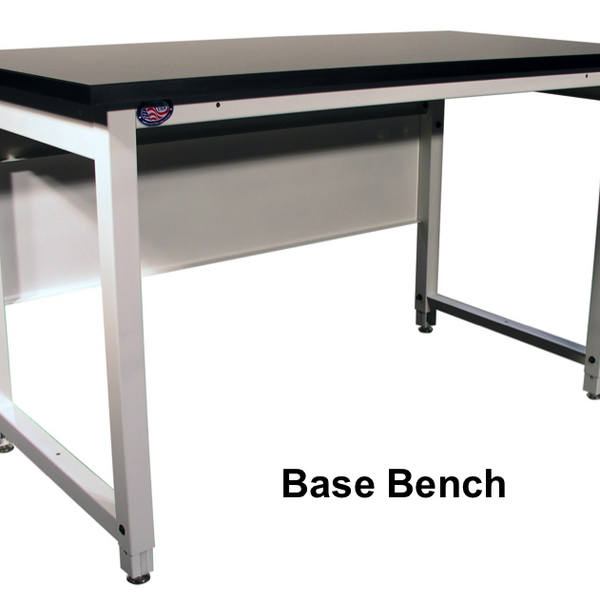 Lab HD Base Bench with 1" Black Epoxy Resin Surface