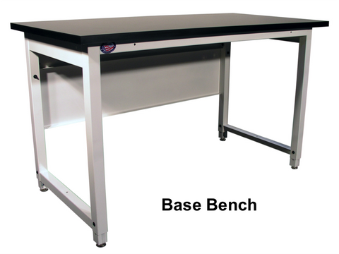 Lab HD Base Bench with 1" Black Epoxy Resin Surface