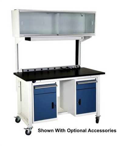 Lab HD Base Bench with 1" Black Epoxy Resin Surface