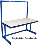 Basics Base Bench with Plastic Laminate 90 Degree Rolled Front Edge Surface