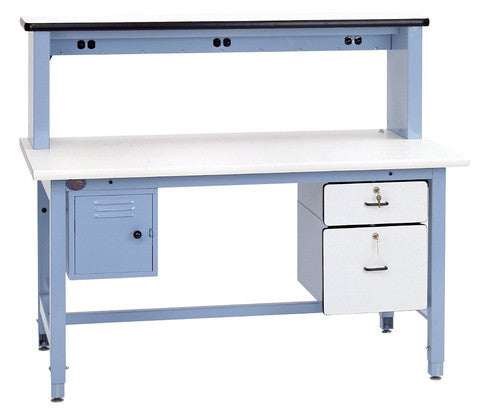 Technical Workbench Base Bench with Plastic Laminate Surface